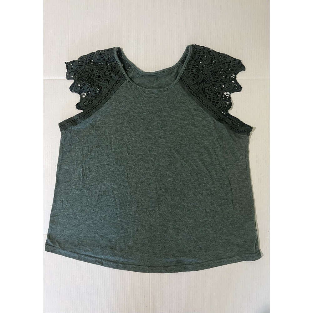 SHEIN Curve Women's Green Blouse 1XL